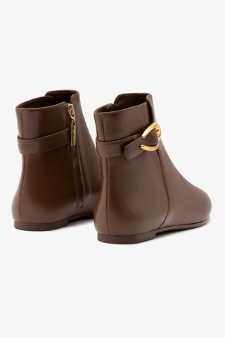 Mini Verona Boot In Burnt Umber Leather