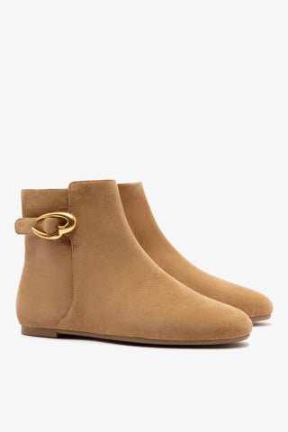 Mini Verona Boot In Peanut Suede