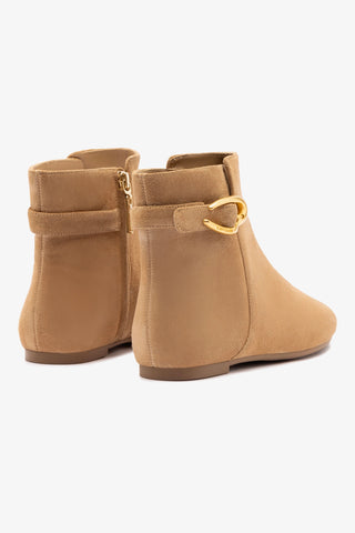 Mini Verona Boot In Peanut Suede