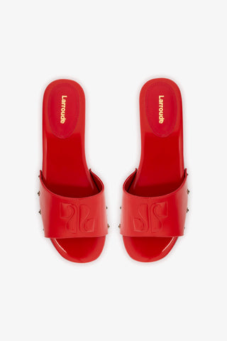 Zuzi Mule In Scarlet Patent Leather