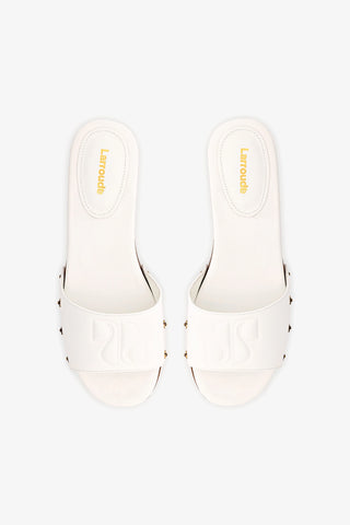 Zuzi Mule In White Patent Leather