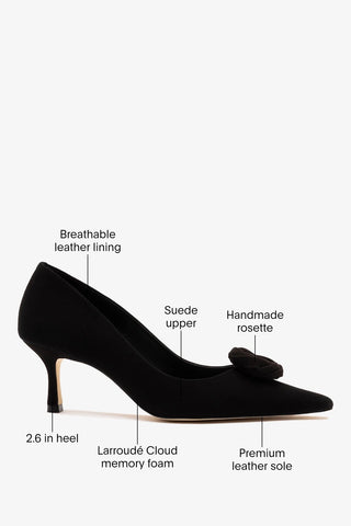 Carine Low Pump Black Leather