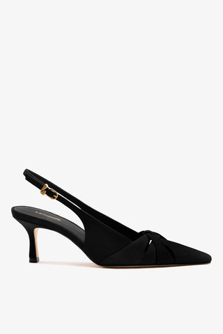 Kirstin Pump Black Suede Pump Larroudé