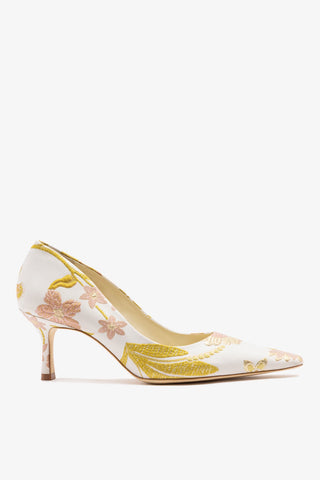 Larroudé by Markarian: Pump Mist Floral Brocade Pump Larroudé