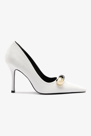 Larroudé x CPPXO Pump In White Leather