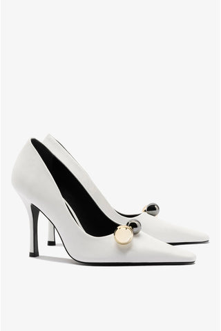 Larroudé x CPPXO Pump In White Leather