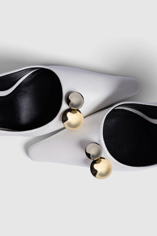 Larroudé x CPPXO Pump In White Leather