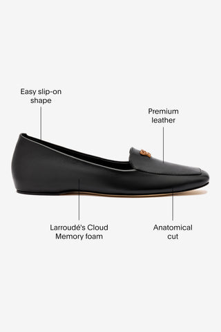 Larroudé x CPPXO Loafer In Black Leather