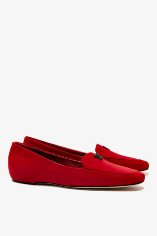 Larroudé x CPPXO Loafer In Scarlet Leather