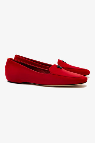 Larroudé x CPPXO Loafer In Scarlet Leather