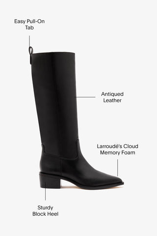 Florencia Boot In Black Leather