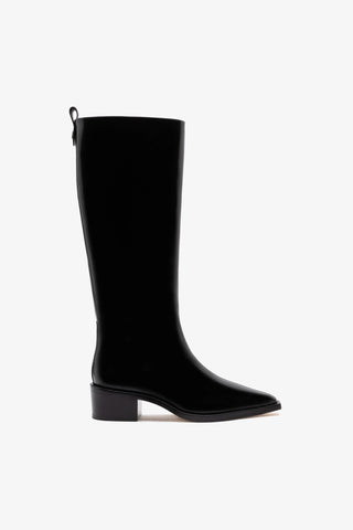 Florencia Boot In Black Box Leather