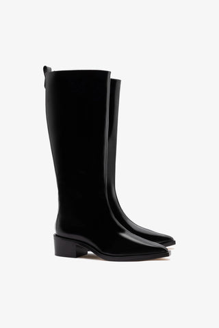 Florencia Boot In Black Box Leather