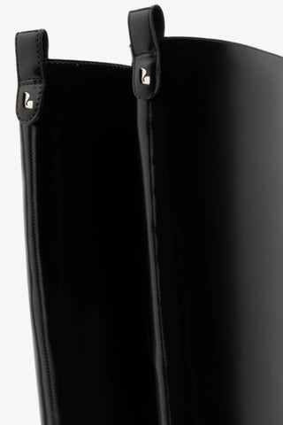 Florencia Boot In Black Box Leather