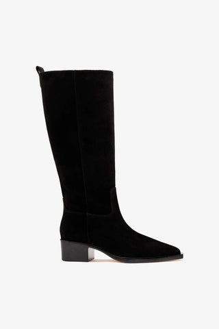 Florencia Boot Black Suede Boot Larroudé