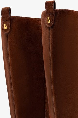 Florencia Boot In Burnt Umber Suede