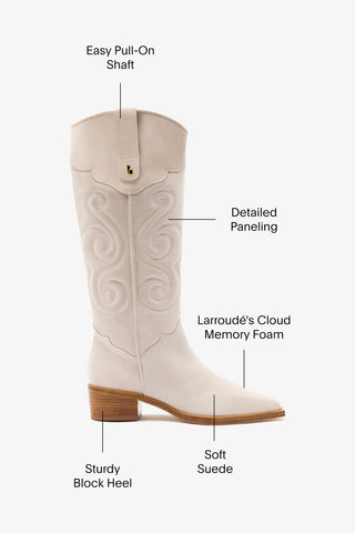 Paloma Boot In Mushroom Grey Suede