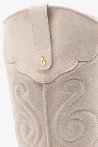 Paloma Boot In Mushroom Grey Suede