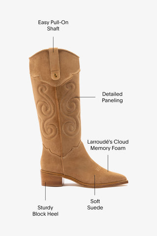 Paloma Boot In Peanut Suede