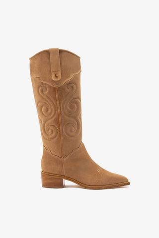 Paloma Boot In Peanut Suede