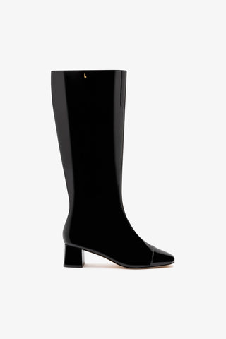 Edie Boot In Black Patent Leather