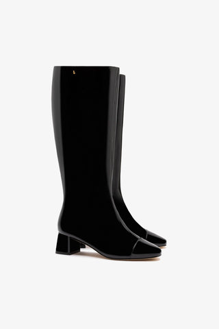 Edie Boot In Black Patent Leather