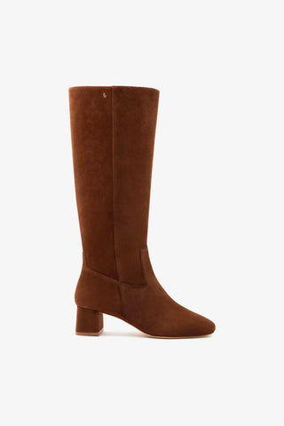 Edie Boot In Burnt Umber Suede