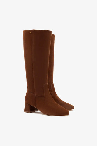 Edie Boot In Burnt Umber Suede