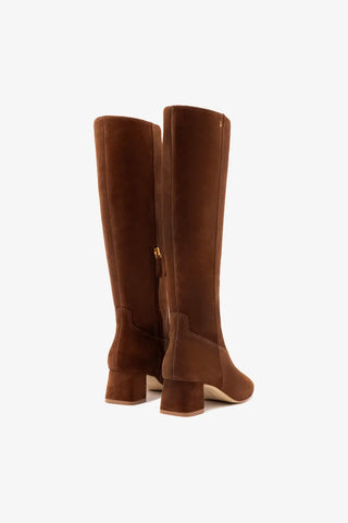 Edie Boot In Burnt Umber Suede