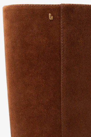 Edie Boot In Burnt Umber Suede