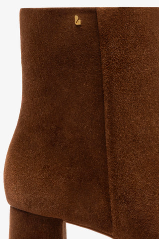 Mini Edie Boot In Burnt Umber Suede