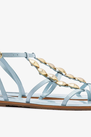 Coquile Flat Sandal Maya Patent Leather Sandal Larroudé