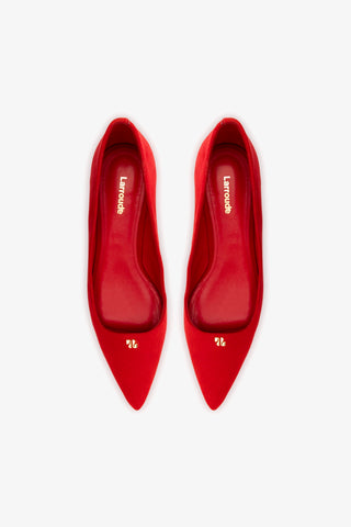 Ruth Pump In Scarlet Suede