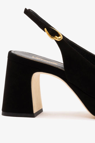 Ariana Low In Black Leather Pump Larroudé