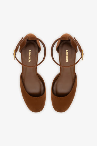 Ari Verona Low Pump In Burnt Umber Suede