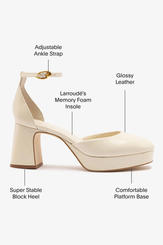 Ari Verona Low Pump In Ivory Box Leather