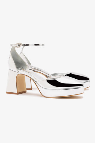 Ari Verona Low Pump In Silver Specchio
