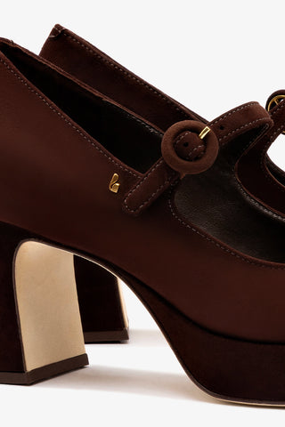 Blair Platform In Brown Leather
