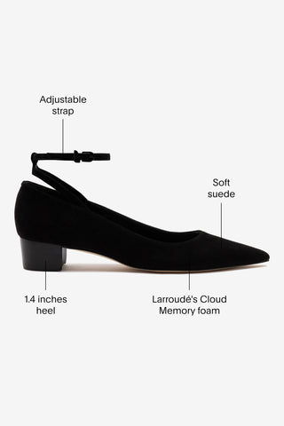 Larroudé x CPPXO Low Pump In Black Leather