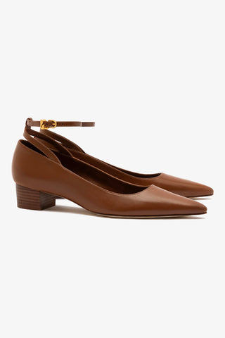 Larroudé x CPPXO Low Pump In Caramel Leather