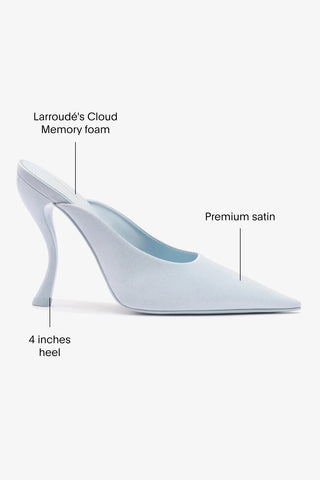 Larroudé by Nicolò B. Inna Mule In Maya Satin