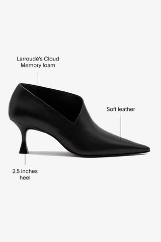 Larroudé by Nicolò B. Vittoria Pump In Black Leather