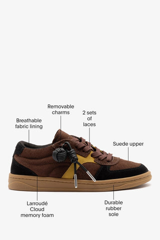 George Sneaker Brown and Yellow Suede
