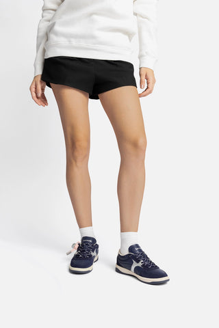 George Sneaker In Navy Suede and Silver Sparkle Leather