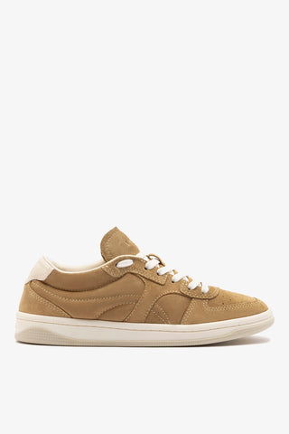 George Sneaker In Peanut Suede and Ivory Leather