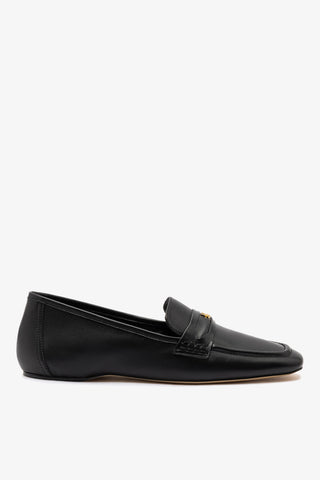 Suki Flat Loafer In Black Leather