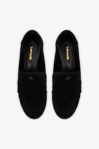 Margaux Loafer In Black Suede