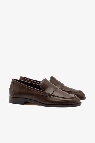 Larroudé x Parke Loafer In Brown Leather