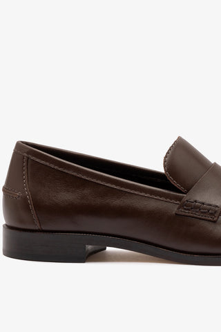 Larroudé x Parke Loafer In Brown Leather