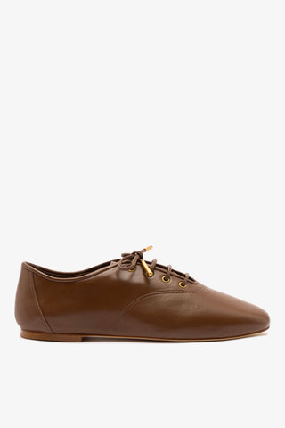Liza Sneaker In Burnt Umber Leather